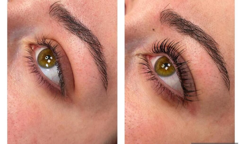 Beautylogy before and after lashlift
